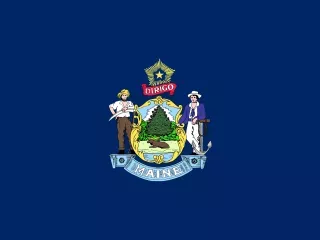 Maine State official flag